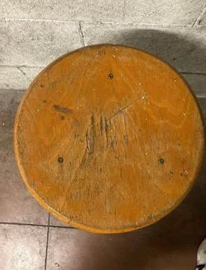 Sgabello vintage (industriale) anni ‘70 a vite