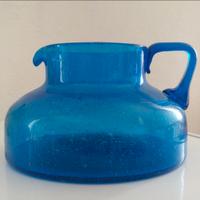 Brocca Vetro soffitto Blu anni 60 Murano