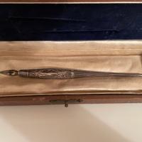 Pennino ad immersione in argento 925 antico