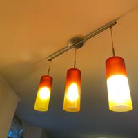 Lampadario moderno da soffitto in vetro