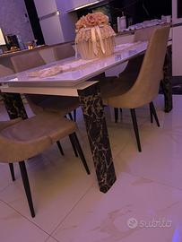 Tavolo vetro + sedie