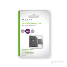Memoria Micro SD Nedis 16Gb + adattatore NUOVA