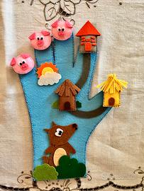 Giochi montessoriani in feltro per bambini