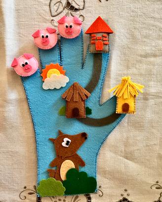 Giochi montessoriani in feltro per bambini