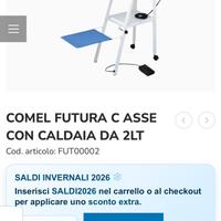 Ferro Asse da stiro piano riscaldato aspirante