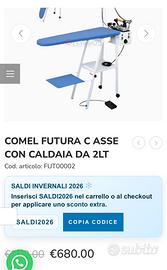 Ferro Asse da stiro piano riscaldato aspirante