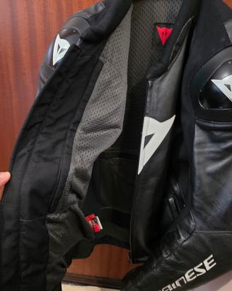 Giacca moto in pelle Dainese tg 52