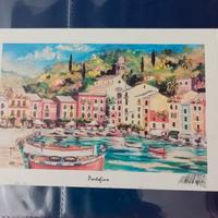 cartolina con dipinto 