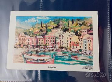 cartolina con dipinto 