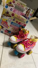 Pattini a rotelle con scarpa