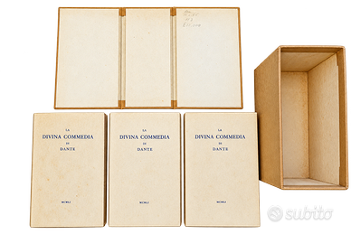 Dante Divina Commedia Tallone 1951 – 3 volumi – 35