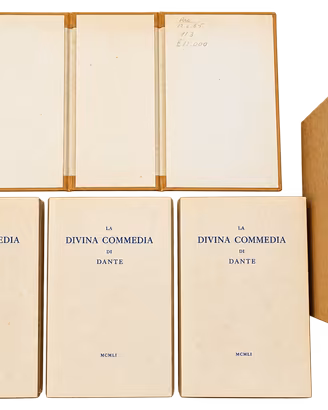 Dante Divina Commedia Tallone 1951 – 3 volumi – 35