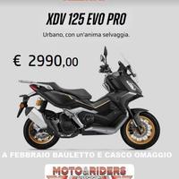 Keeway XDV 125 EVO A FEBBRAIO BAULETTO E CASCO OMA
