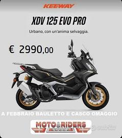 Keeway XDV 125 EVO A FEBBRAIO BAULETTO E CASCO OMA