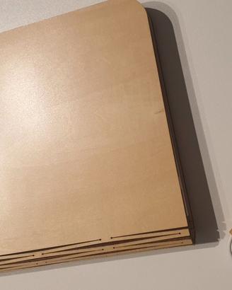 Lampada libro Led in legno