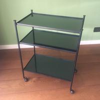 Carrello metallo e vetro vintage