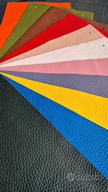 Rettangoli colorati in vera pelle italiana
