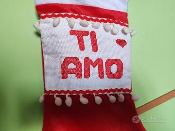 calza della  befana  a punto croce 