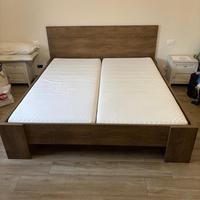 Letto matrimoniale in legno misure 190x205