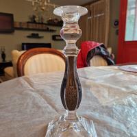 cristallo e argento candelabro 