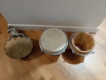 Bongo, tamburo, percussioni a mano