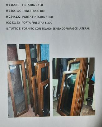  finestre e porta finestra