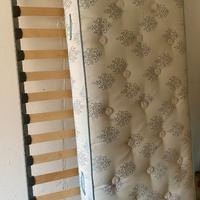 2 reti con doghe più 2 materassi misure 80 x 190