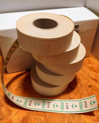 5 Rotoli da 2000 pezzi cadauno