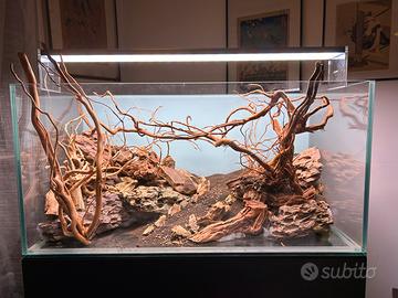 Acquario aquascaping 180L completo top accessori