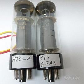 Valvole EL34 Mullard Blackburn coppia matched