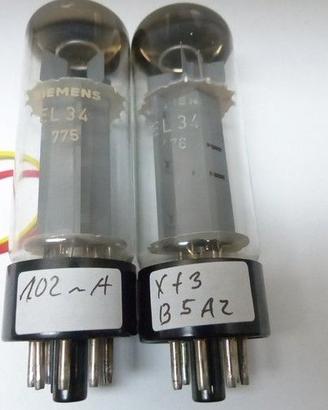 Valvole EL34 Mullard Blackburn coppia matched