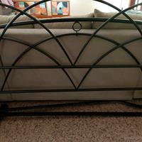 letto matrimoniale in ferro battuto nero 