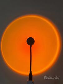 Sunset lamp USB arancione