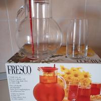 Set 7 pezzi - caraffa e 6 bicchieri- Bormioli