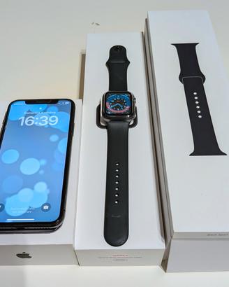 iPhone X 256GB + Apple Watch  4 (GPS + Cellular)
