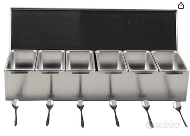 ECUTEE Portacondimenti, Set di 6 Box