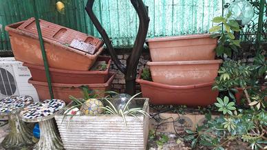 vasi plastica da giardino