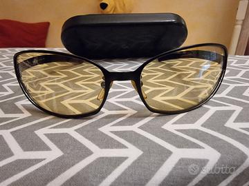 Occhiali Fendi con lenti gialle.