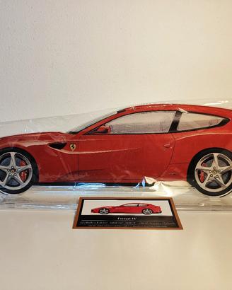 Ferrari FF in Plexiglass 49 cm con Teca in Legno

