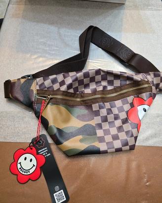 Marsupio BeCozy Nuovo - Scacchi e Camouflage