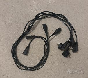 4 cavi alimentazione PC/monitor - Schuko