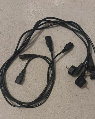 4 cavi alimentazione PC/monitor - Schuko