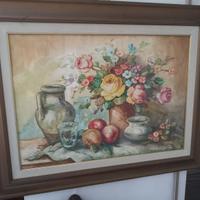 Quadro Vaso di Fiori con Natura Morta Franco Bini