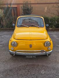 Fiat 500 L 1970 – Targa nera originale – A.S.I.