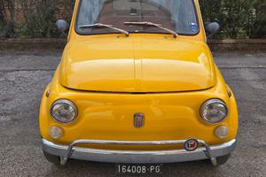 Fiat 500 L 1970 – Targa nera originale – A.S.I.