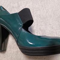 scarpa donna stile mary jane originali hogan verde