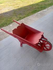CARRIOLA VINTAGE IN LEGNO COLOR  BORDEAUX 
