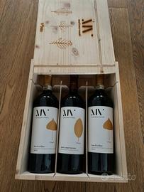 Cassetta legno 3 bottiglie Marianna Venuti – Fiano