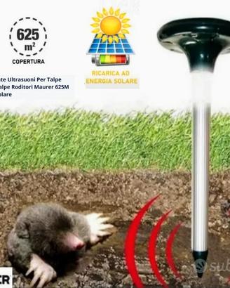 Repellente Ultrasuoni Talpe Scacciatalpe Roditori 