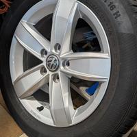 4 Cerchi VW T-ROC + 4 Gomme Continental invernale 